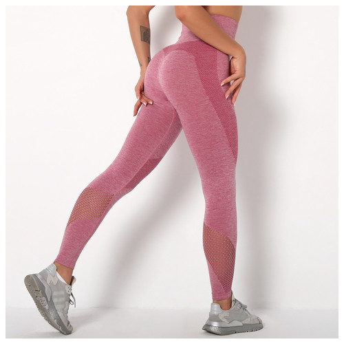 Легінси жіночі спортивні Fashion 9665 S рожеві фото №4