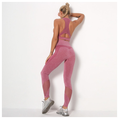 Легінси жіночі спортивні Fashion 9665 S рожеві фото №6