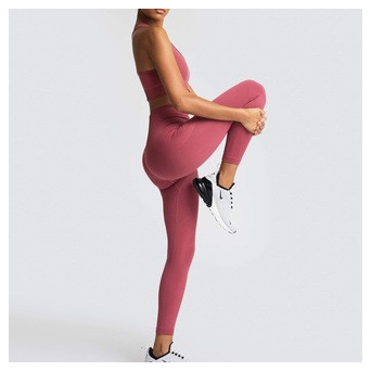 Комплект для фітнесу Fashion топ та легінси 10053 L курно-рожевий фото №3