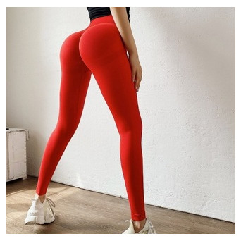 Легінси жіночі спортивні Fashion 10146 XL яскраво-червоні фото №1