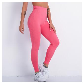 Легінси жіночі спортивні Fashion 10891 S рожеві фото №5