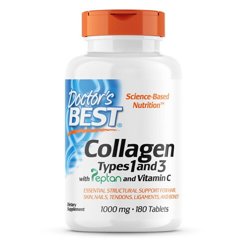 Препарати для суглобів та зв'язок Doctors Best Collagen Types 13 1000 mg 180 таблеток фото №1