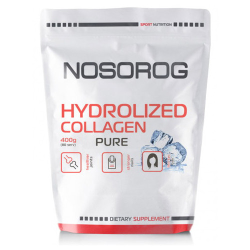 Препарат для суглобів Nosorog Hydrolized Collagen 400 g pure фото №1