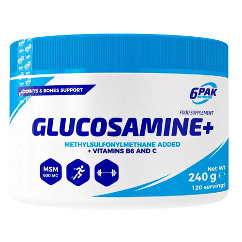 Препарат для суглобів та зв'язок 6PAK Nutrition Glucosamine 240 грам фото №1