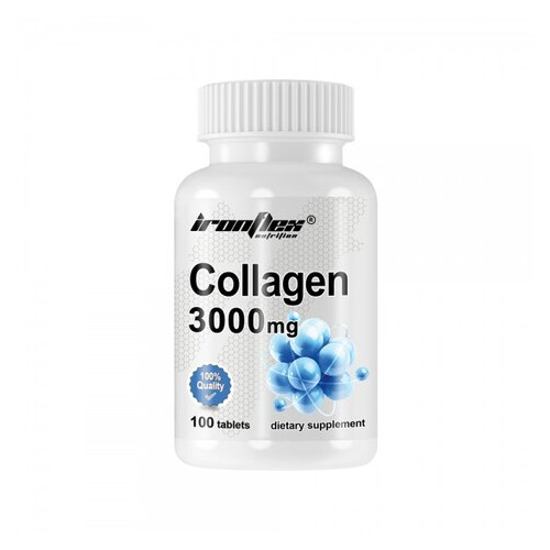Препарат для суглобів та зв'язок IronFlex Collagen 3000 100 таблеток фото №1