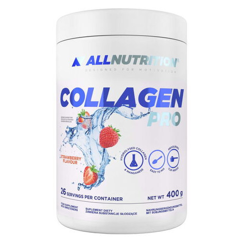 Для суглобів і зв'язок AllNutrition Collagen Pro 400 г полуниці фото №1