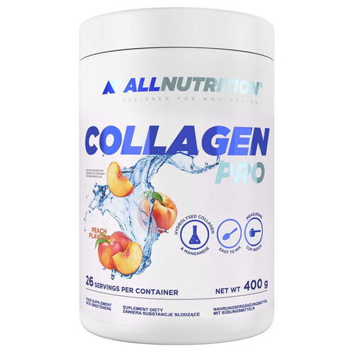 Препарат для суглобів та зв'язок AllNutrition Collagen Pro 400 грам персик фото №1