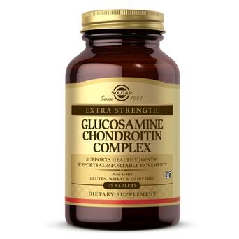 Для суглобів та звязок Solgar Glucosamine Chondroitin Complex Extra Strength 75 таблеток фото №1