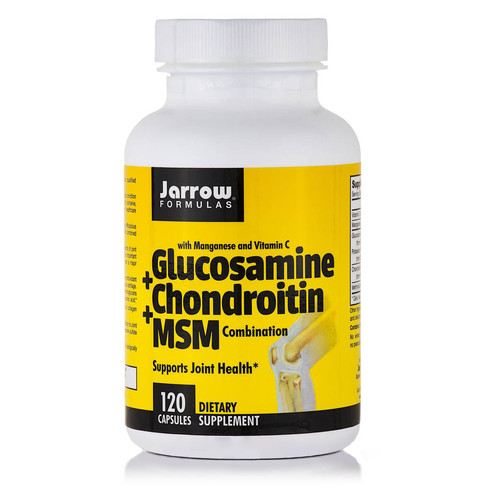 Препарат для суглобів та зв'язок Jarrow Formulas Glucosamine Chondroitin MSM 120 капсул фото №1