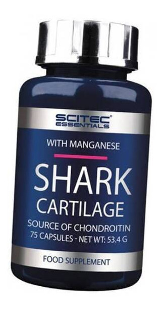 Хондропротектор Scitec Essentials Shark Cartilage 75капс (03170002) фото №1