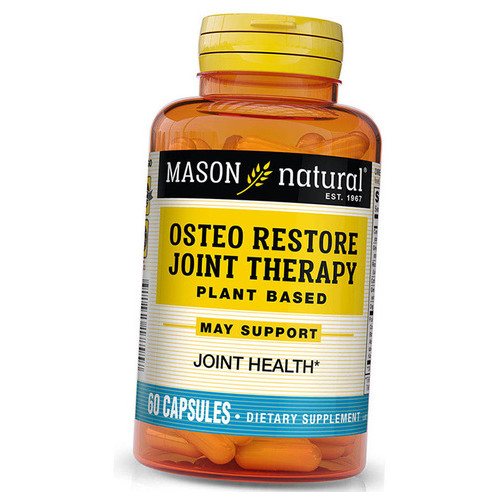Комплекс для суглобів на рослинній основі Mason Natural Osteo Restore Joint Therapy Plant Based 60капс (71529019) фото №1