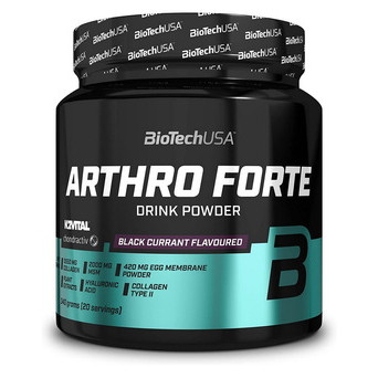 Препарат для суглобів та зв'язок BioTech Arthro Forte drink powder 340 g black currant фото №1