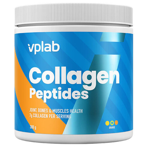 Препарат для суглобів та зв'язок VPLab Collagen Peptides 300 г апельсин фото №1