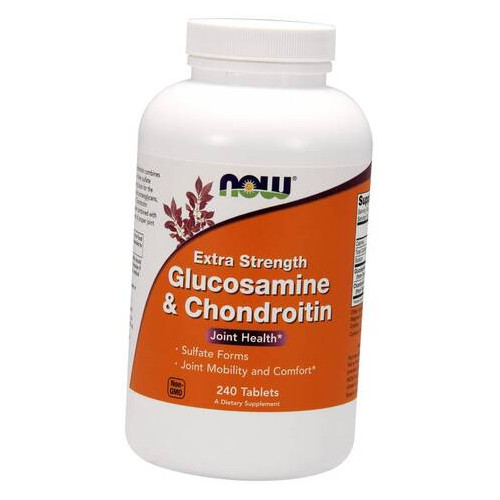 Хондропротектор Now Foods Glucosamine Chondroitin 240 таблеток (03128002) фото №1