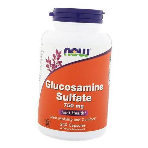 Хондропротектор Now Foods Glucosamine Sulfate 750 240 капсул (03128012) фото №1
