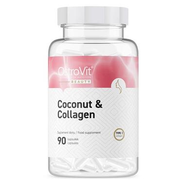 Препарат для суглобів і зв'язок OstroVit Coconut  Collagen 90 капсул фото №1