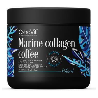Препарат для суглобів і зв'язок OstroVit Marine Collagen Coffee 150 грам натуральна кава фото №1