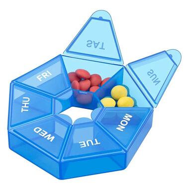 Таблетниця Semi 7Days Mini Pill Box  Blue фото №3