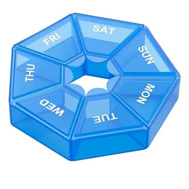 Таблетниця Semi 7Days Mini Pill Box  Blue фото №1