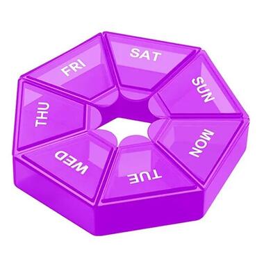 Таблетниця Semi 7Days Mini Pill Box  Purple фото №1