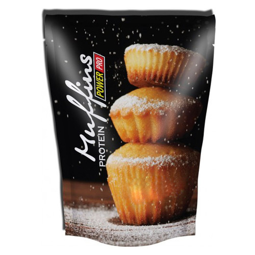 Замінник живлення Power Pro Muffins Protein 600 грам - полуниця з білим шоколадом фото №1