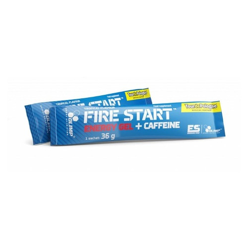 Карбо (вуглеводи) OLIMP Fire Start Energy Gel Caffeine 36 грам Чорна смородина фото №1