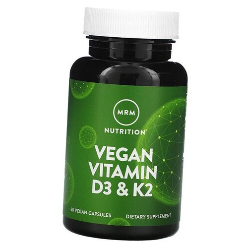 Веганські вітаміни Д3 та К2 MRM Vegan Vitamin D3 & K2 60вегкапс (36122001) фото №1