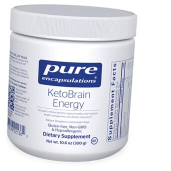 Вітаміни Pure Encapsulations KetoBrain Energy 300г Полуниця-лимонад (72361020) фото №1