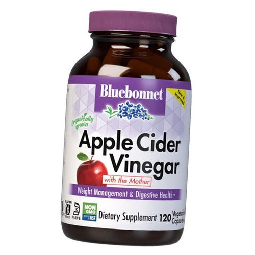 Органічний яблучний оцет Bluebonnet Nutrition Apple Cider Vinegar 120вегкапс (72393013) фото №1