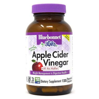 Трави Bluebonnet Nutrition Яблучний оцет Apple cider vinegar 120 вегетаріанських капсул (BLB0984) фото №1