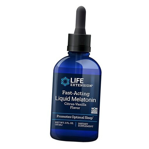 Рідкий мелатонін Life Extension Fast-Acting Liquid Melatonin 59мл Цитрус-ваніль (72346022) фото №1