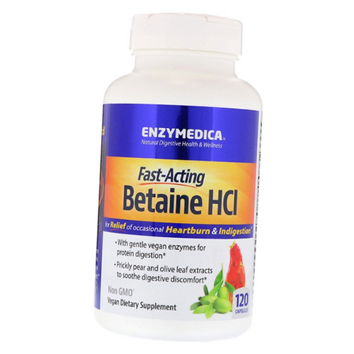 Вітаміни Enzymedica Betaine HCl 120 капсул (72466001) фото №1