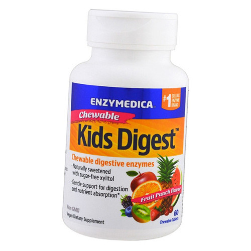Вітаміни Enzymedica Kids Digest 60 таблеток Фруктовий пунш (69466005) фото №1
