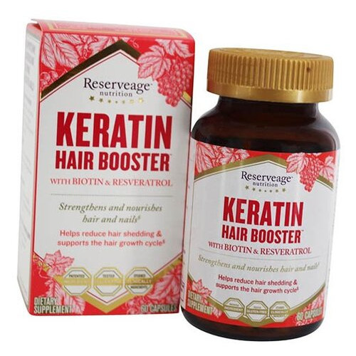 Вітаміни Reserveage Nutrition Keratin Hair Booster 60капс (72370001) фото №1