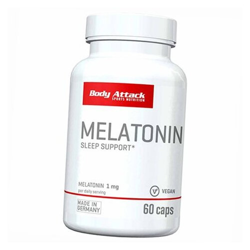 Вітаміни Body Attack Melatonin 60капс (72251002) фото №1