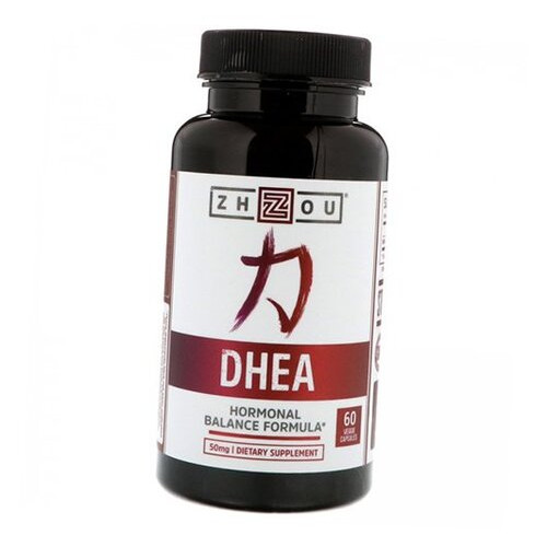 Формула гормонального балансу дегідроепіандростерону Zhou Nutrition DHEA 60 капсул (72501002) фото №1