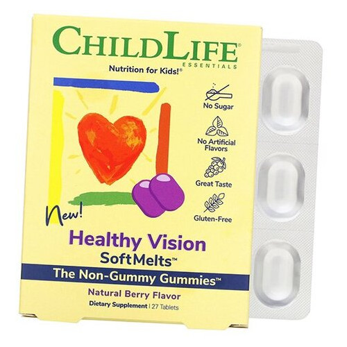 Комплекс ChildLife Healthy Vision SoftMelt 27таб Ягода (72514001) фото №1