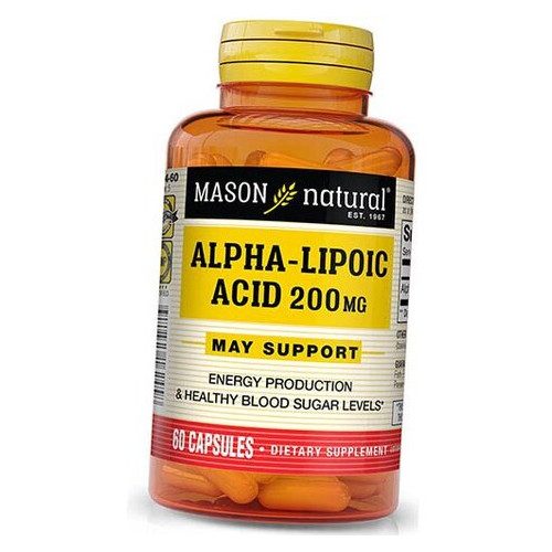 Mason Natural Alpha Lipoic Acid 200 60 капсул (70529001) фото №1