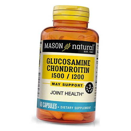 Глюкозамін Хондроїтин Mason Natural Glucosamine Chondroitin 60капс (03529002) фото №1