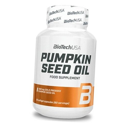 Олія насіння гарбуза BioTech (USA) Pumpkin Seed Oil 60гелкапс (71084021) фото №1