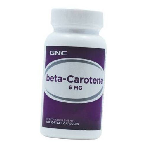 Добавка GNC Beta Carotene 100gelcaps (72120009) фото №1