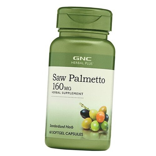 Екстракт Плодів Пальми Сереноа GNC Saw Palmetto 160 60гелкапс (71120024) фото №1