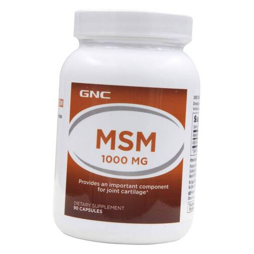 MSM Methylsulfonylmethane GNC MSM 1000 90капсул (03120005) фото №1