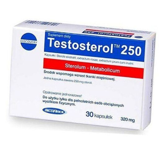 Добавка Megabol Testosterol 250 30капсул (08181004) фото №1