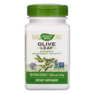 Трави Nature's Way Оливкові Листя Olive Leaves 1500 мг 100 капсул (NWY-14521) фото №1