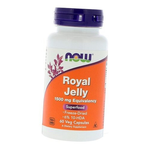 Вітаміни Now Foods Royal Jelly 1500 60вегкапс (72128041) фото №1