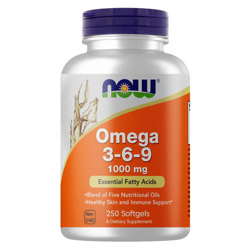 Жирні ксилоти Now Foods Omega 3-6-9 1000 mg 250 капсул (CN4528) фото №1