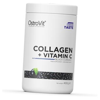 Вітаміни Ostrovit Collagen Vitamin C 400г Чорна смородина (68250002) фото №1
