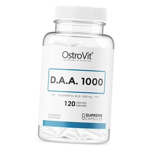 D-Аспарагінова кислота Ostrovit DAA 1000 120капс (08250009) фото №1
