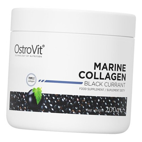 Морський колаген, Marine Collagen, Ostrovit 200г Чорна смородина (68250004) фото №1